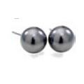 Carolee Black Pearl Stud Earrings